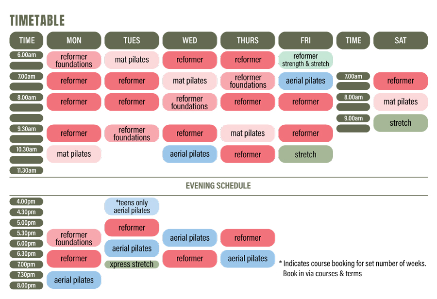 CLICK TO DOWNLOAD TIMETABLE